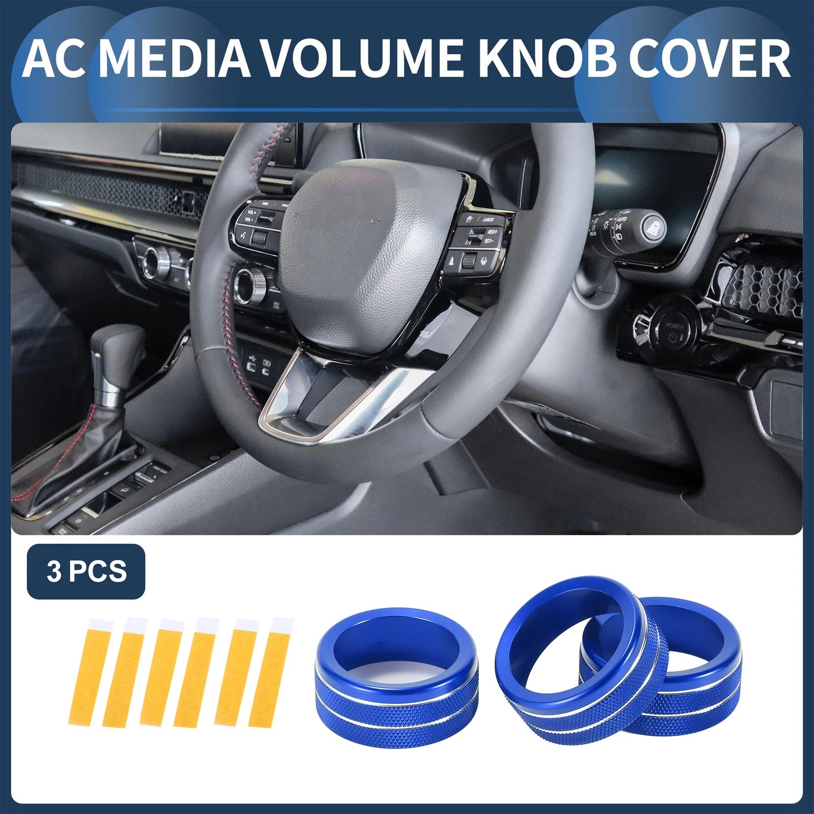 AC Media Volume Switch Knob Cover Ring Replacement for Honda CR-V (2023–2024)