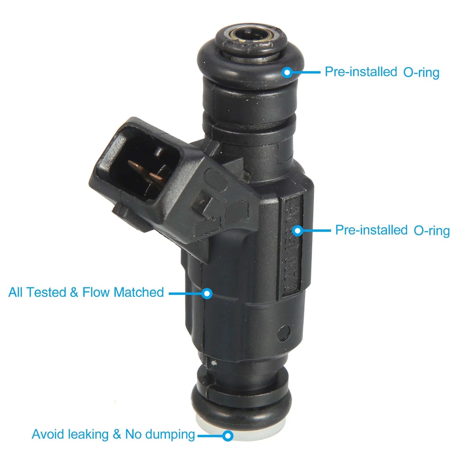 Fuel Injector Nozzle Replacement Set 4Pcs for Audi TT Coupe 1.8T (1998–2006)