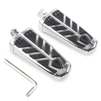 2X Male Mount-style Foot Pegs for Harley Davidson 10mm Chrome