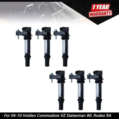 6X Ignition Coils Pack for Holden Commodore VZ, Statesman WL, Rodeo RA V6 3.6L