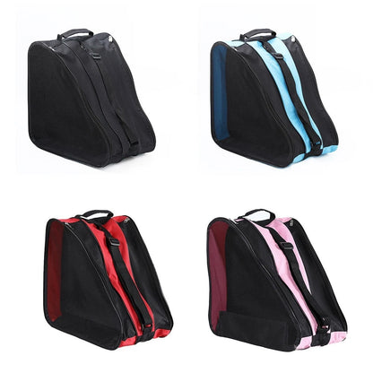 Three Layer Roller Skate Shoe Bag for Protective Gear and Skates