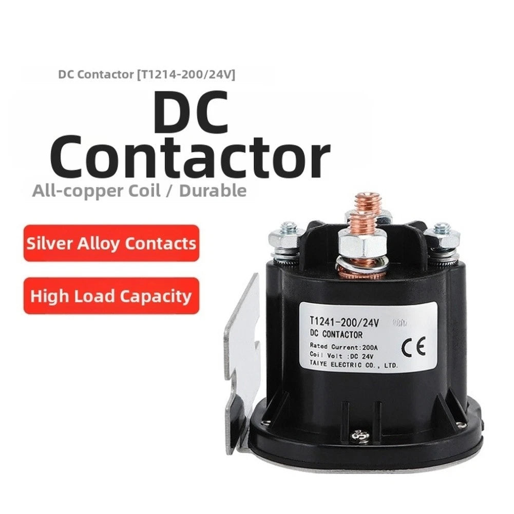 T1241-200 200A DC Contactor for Electric Forklifts (12V 24V 48V)