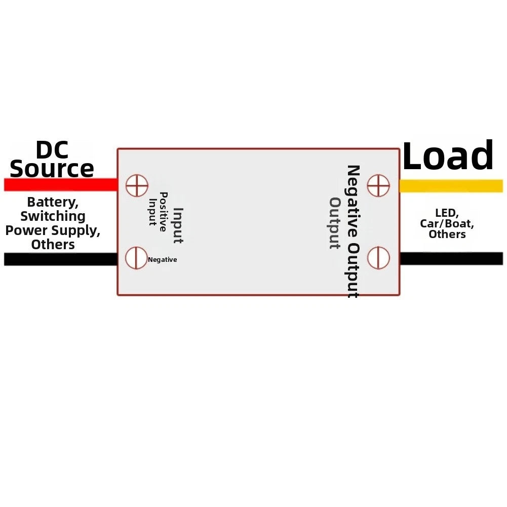 DC-DC Voltage Regulator 15-80V Input 12V 3A Output IP67 for Marine Electronics