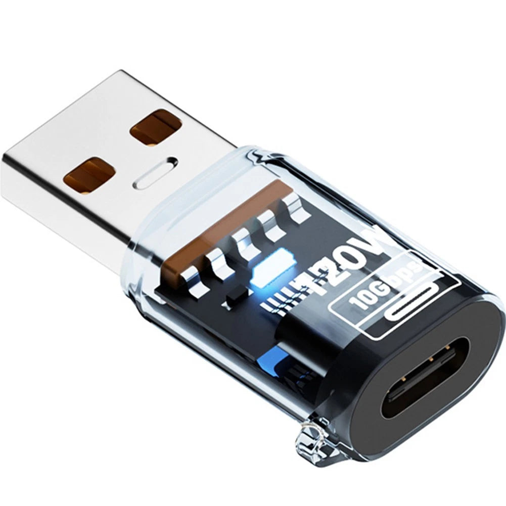 USB C to USB A 3.2 Adapter for External SSD (10Gbps, 120W Power Delivery)