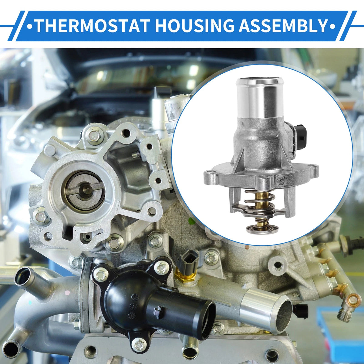 Aluminum Thermostat Housing Upgrade for Chevy Cruze 2014–2016 1.8L
