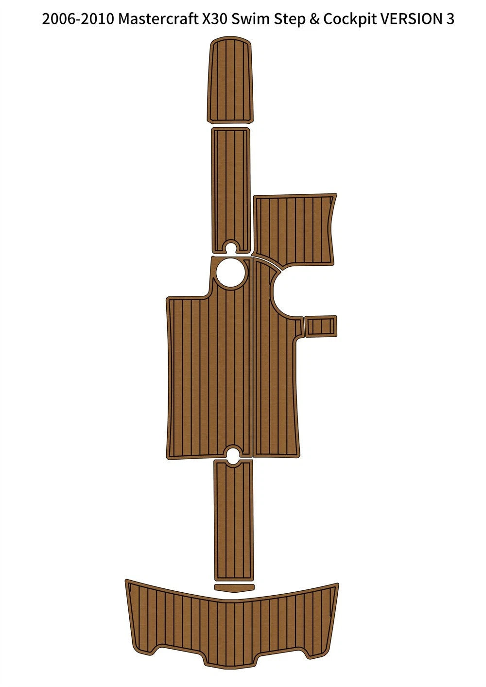 EVA Foam Teak Deck Flooring for Mastercraft X30 (2006–2010)