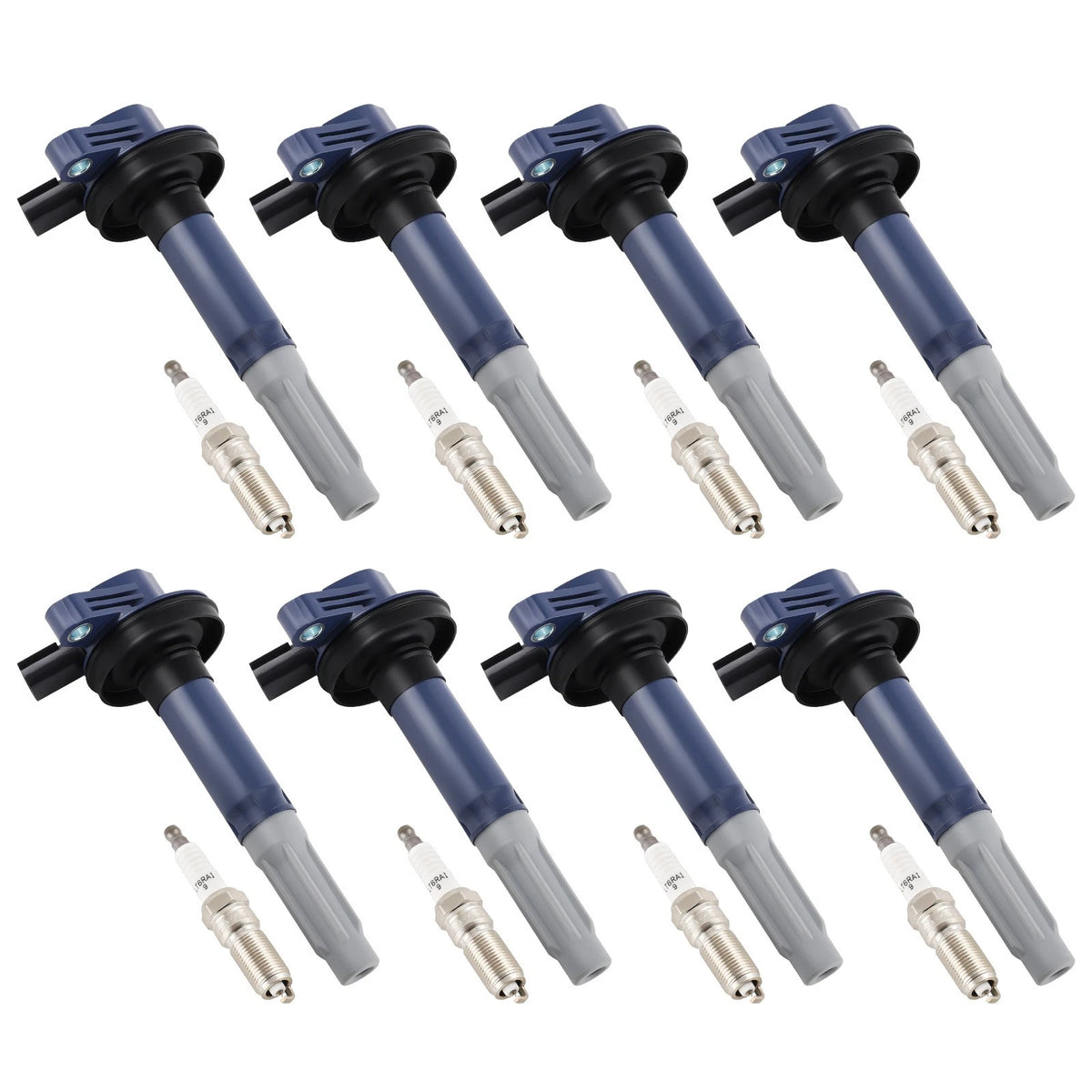 8PCS UF622 Coils & 8PCS Iridium Plugs for Ford 5.0L