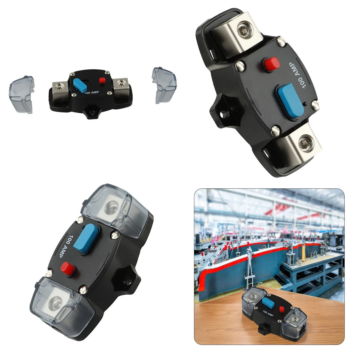 30A Circuit Breaker with Manual Reset Switch for Overload Protection