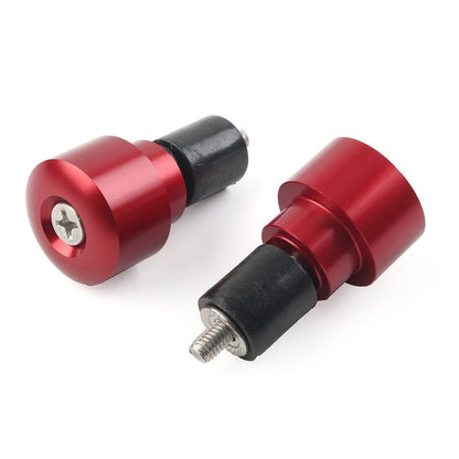 CNC Handlebar Grips Bar End Slider Cap for Honda CBR600RR (2003–2019) Pair Red