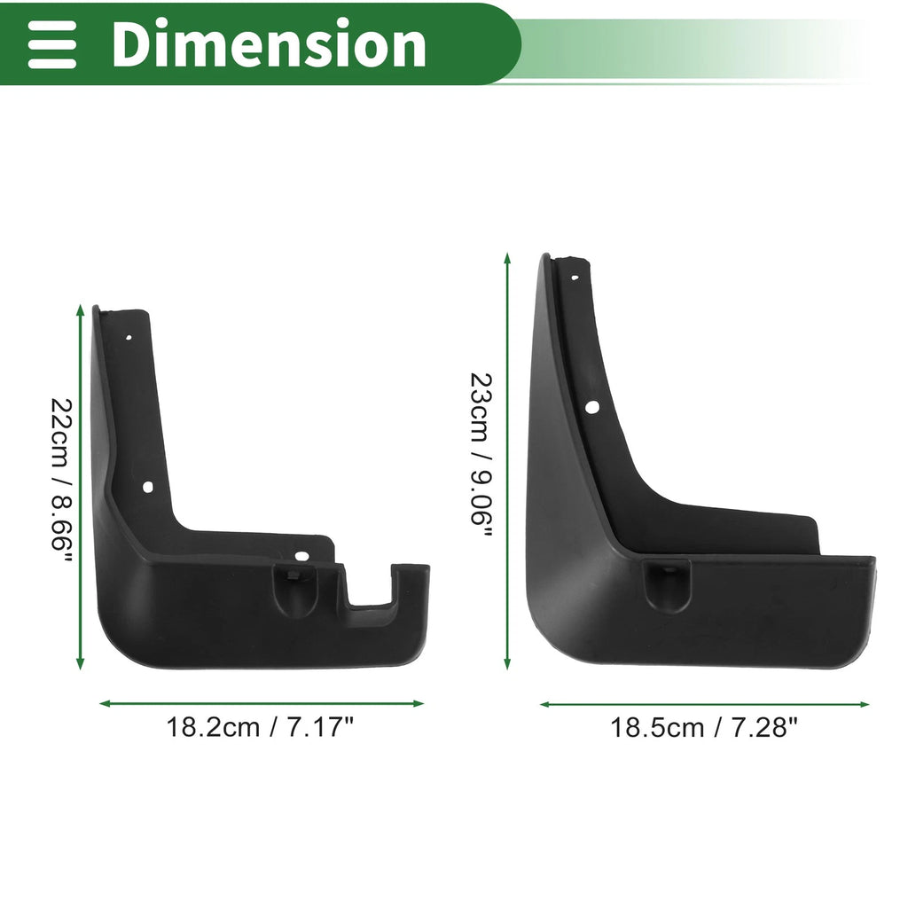 Mud Flaps Splash Guards with Mount Accessories for Hyundai Verna (2018–2020)
