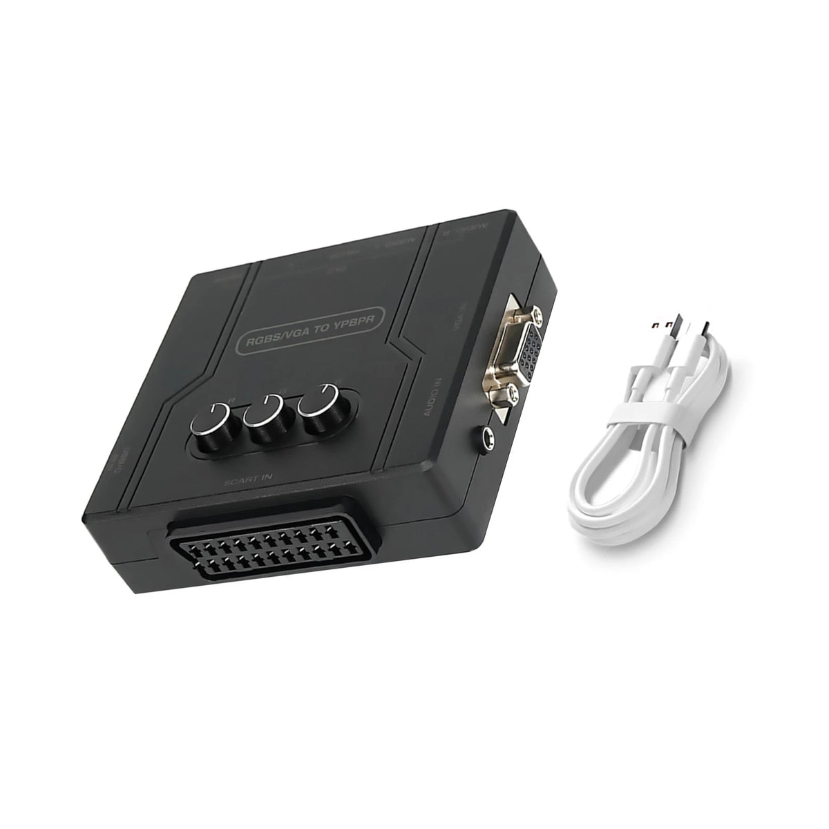 RGBS VGA to YPBPR Converter for SCART (480i–1080i)