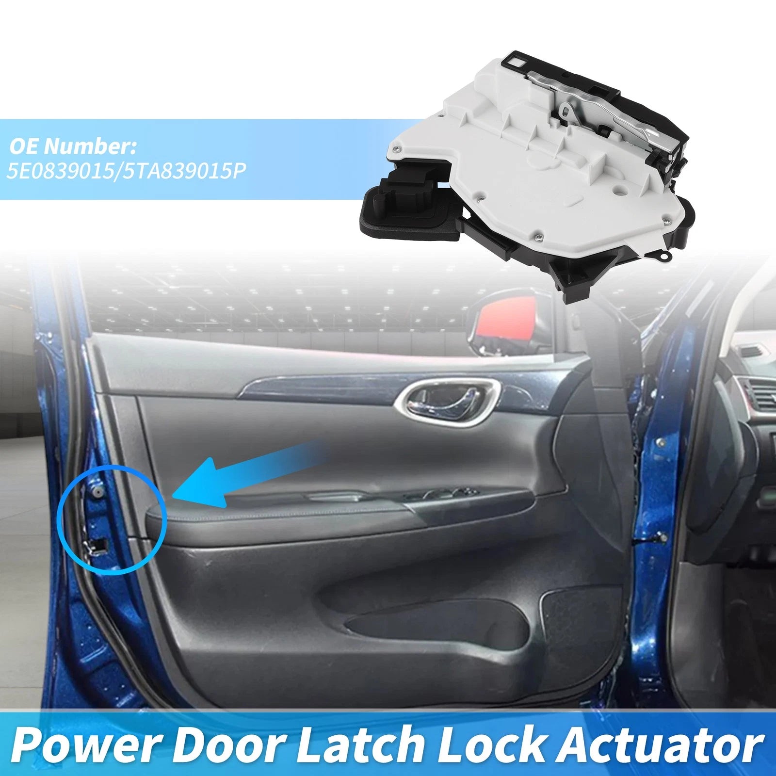 Rear Left Power Door Lock Actuator Replacement for Skoda Rapid (2012–2013)