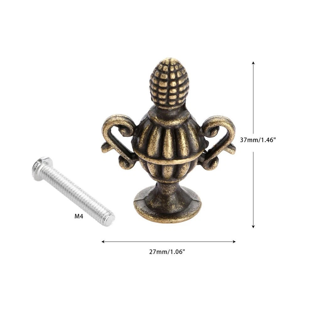 Set of 4 Zinc Alloy Drawer Knobs for Kitchen Cabinet Door Pulls