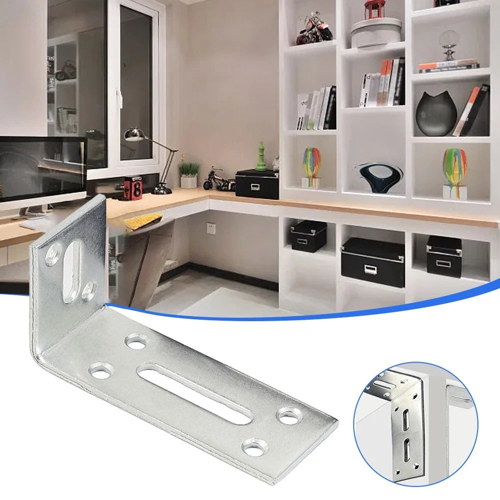 Adjustable Corner Shelf Brackets for Home Use (No Specific Part Numbers)