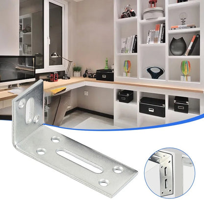 Adjustable Corner Shelf Brackets for Home Use (No Specific Part Numbers)
