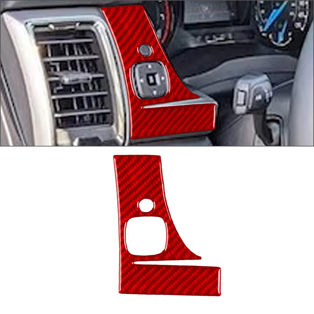 Rear View Mirror Control Panel Cover for Ford Ranger Sport (2015–2023) Red