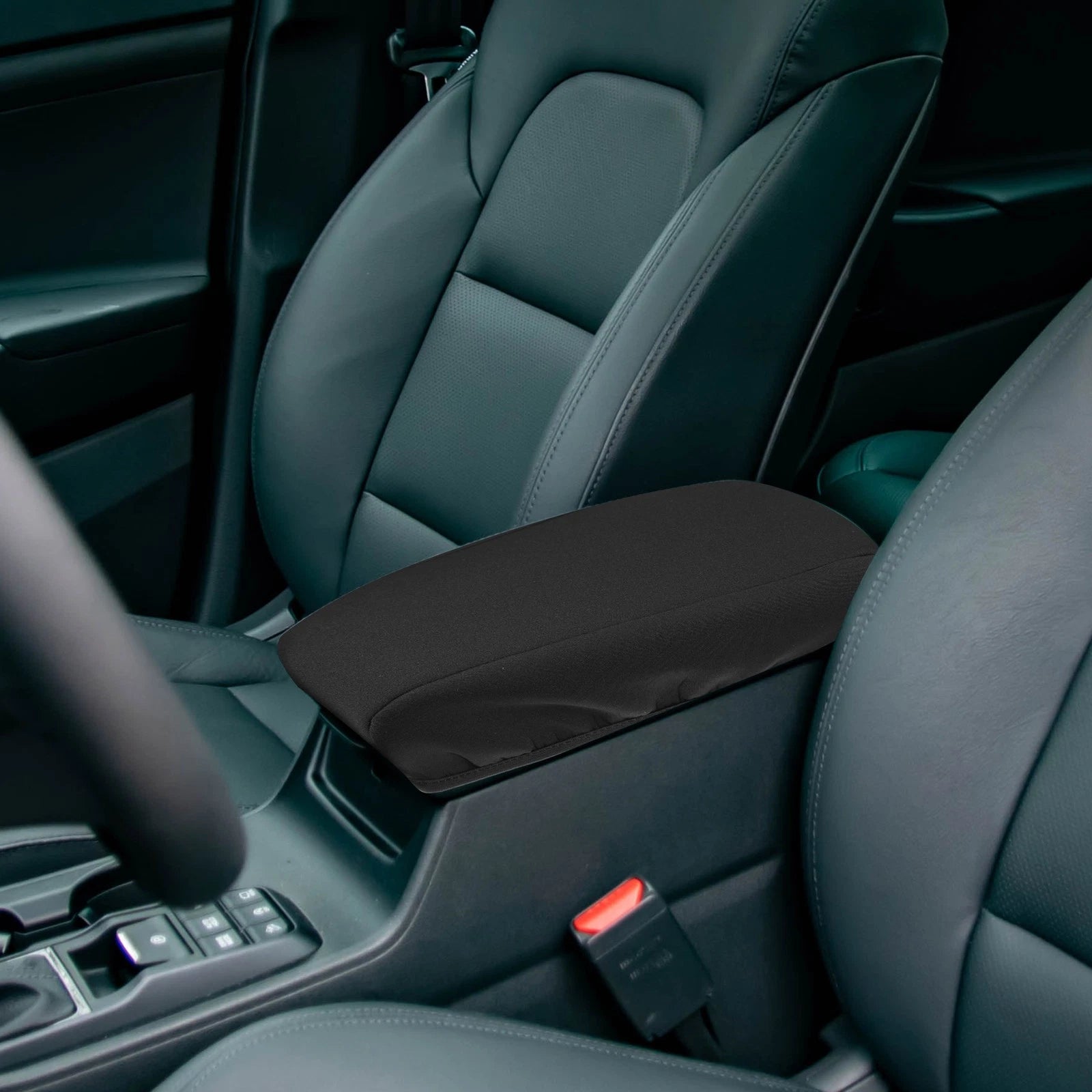 Center Console Armrest Cover Protector for Subaru Forester (2015–2018 Black)