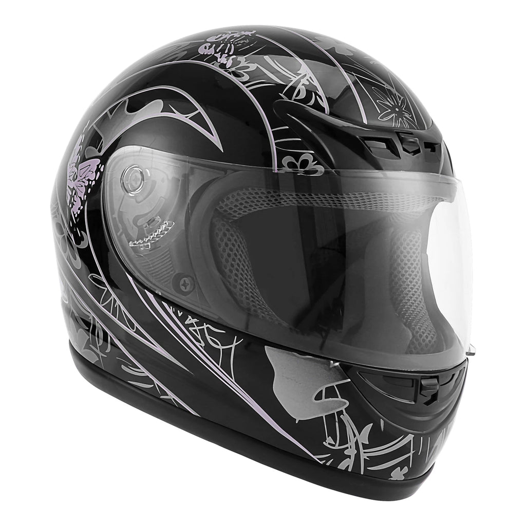 Full Face Motorcycle Helmet for DOT Approved (S, M, L, XL)