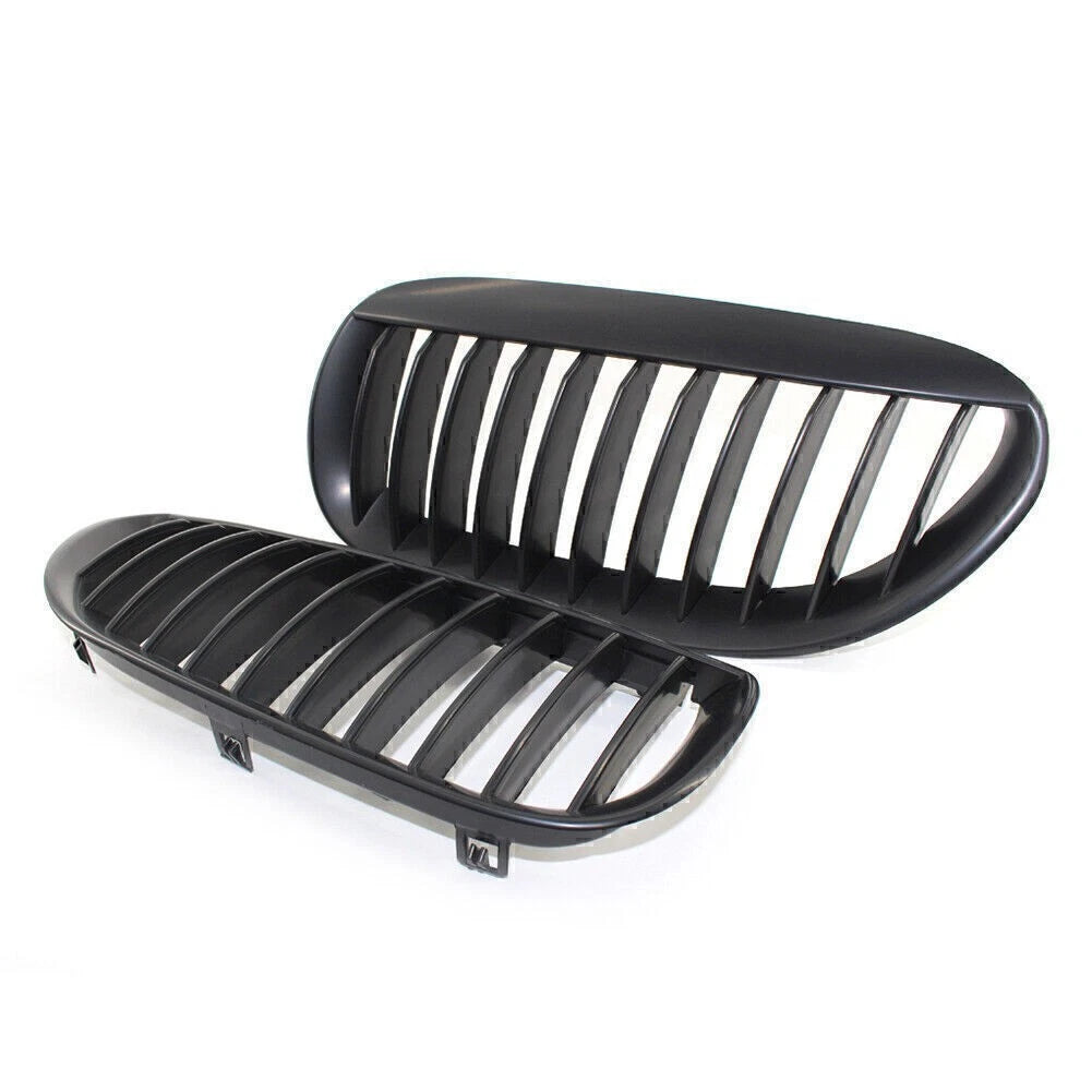 Front Bumper Upper Mesh Grille for BMW M6 E63 E64 (2006–2010) Matte Black