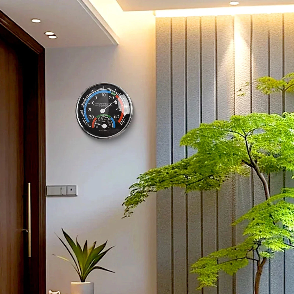 Analog Hygrometer and Thermometer for Indoor Climate Control