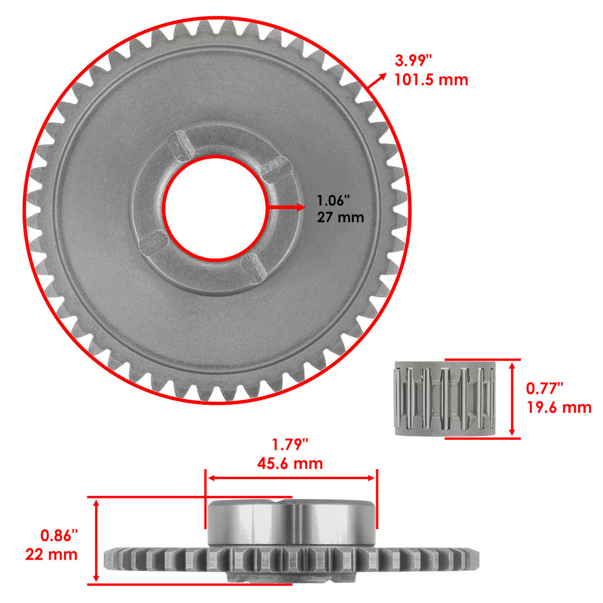 Starter Clutch Sprag Gear Gasket Replacement for Honda TRX250X (2009–2026)