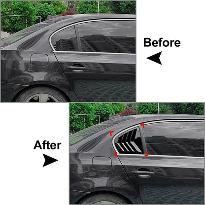 Rear Window Shutter Louver Cover Trim for BMW 5 Series E60 E61 (2004–2010)