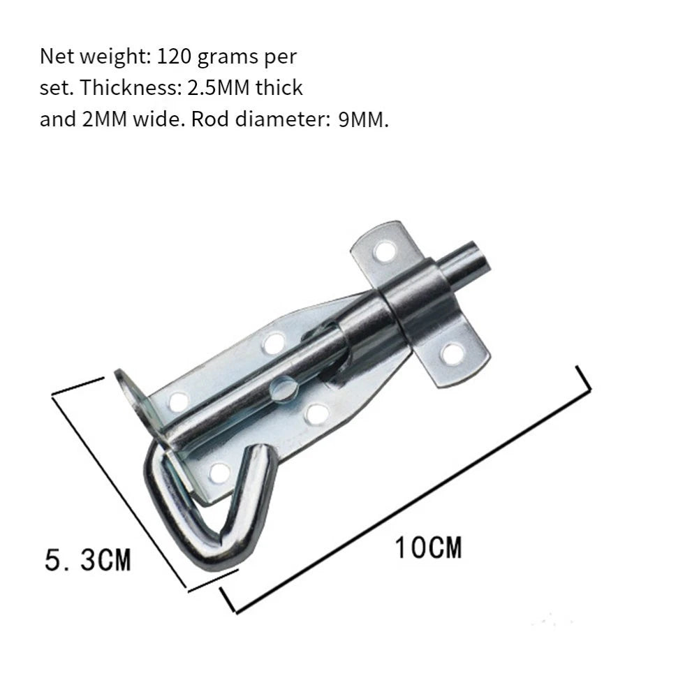 Electroplating Door Bolt for Wooden Gates (Rust Resistant)