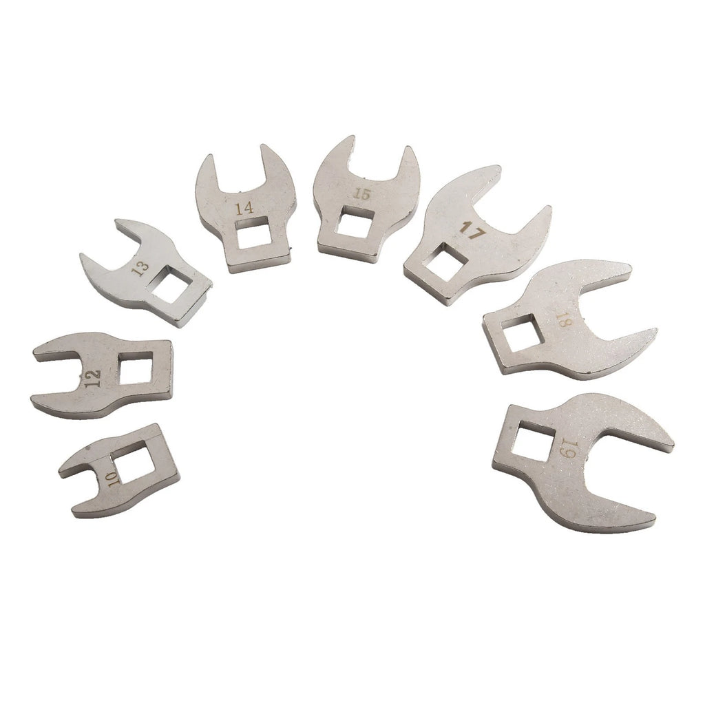 8-Piece Wrench Toolset (10-19mm) for Automotive Use