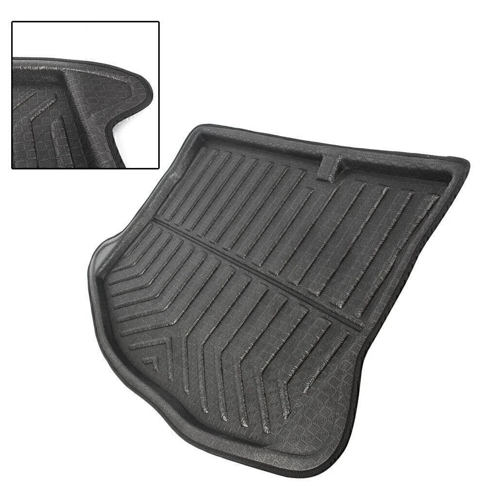 Rear Trunk Boot Mat Cargo Floor Tray for Ford Fiesta Hatchback (2009–2017)