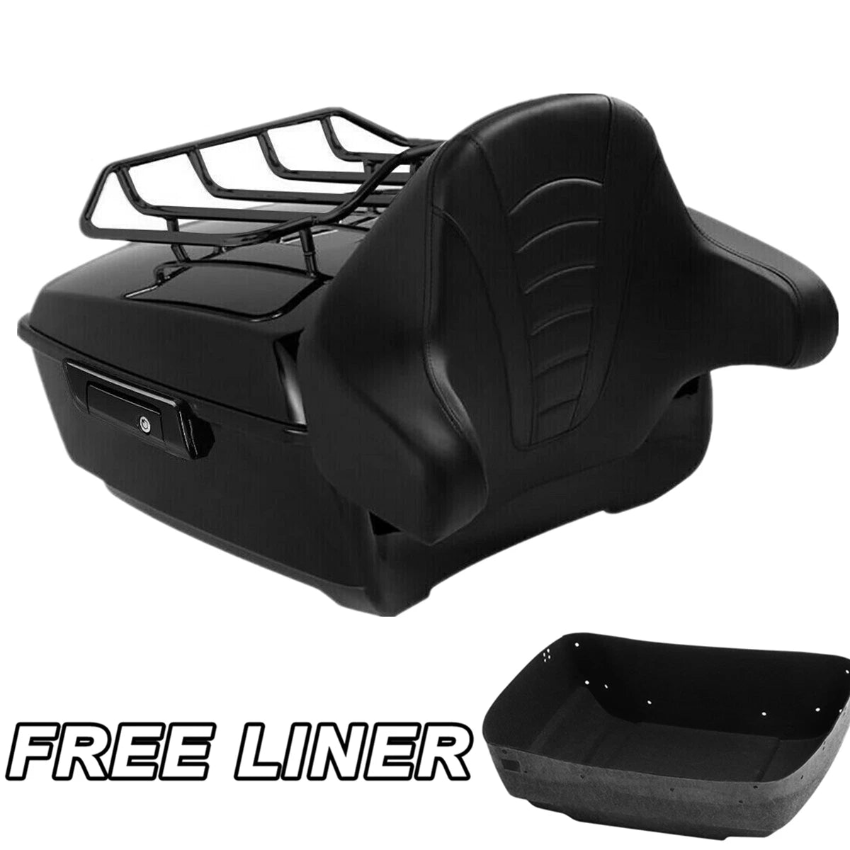 Black King Trunk Pad for Harley Touring Electra Glide (2009–2013)