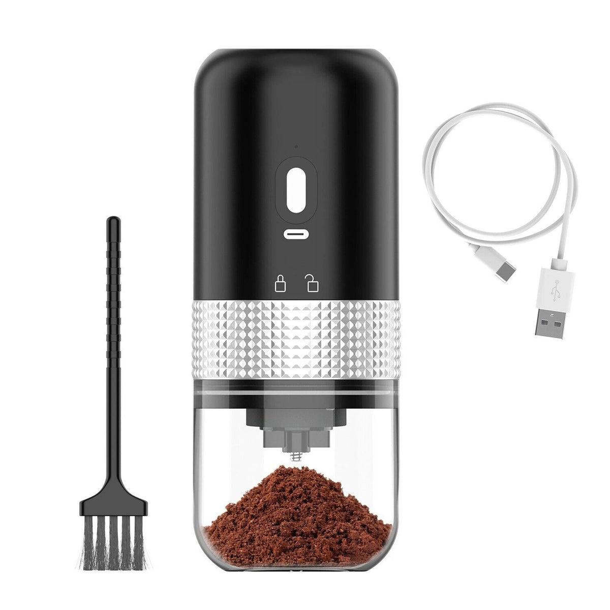Electric Coffee Grinder for USB Rechargeable Automatic Coffee Bean Grinder