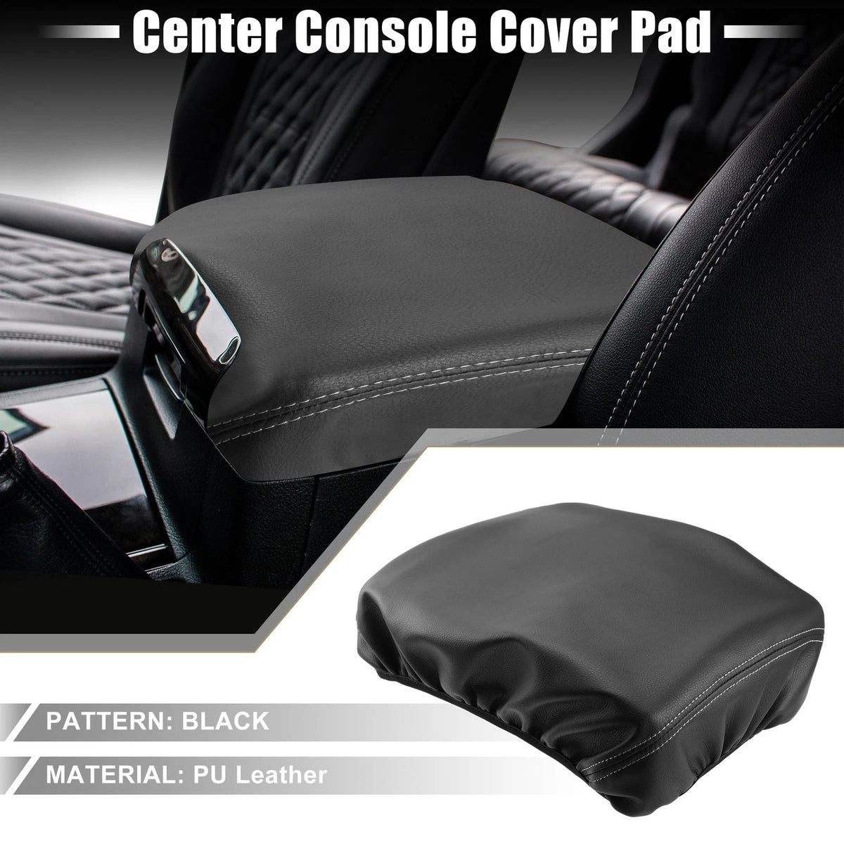 Center Console Seat Armrest Cover for Dodge Ram 1500 2500 3500 (2019-2022)