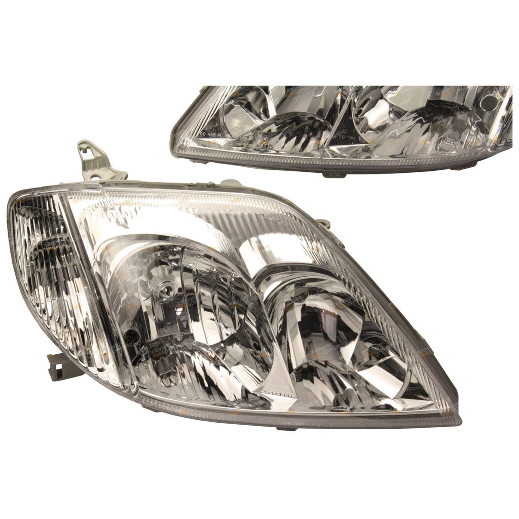 Headlights Pair LH+RH for Toyota Corolla (2001–2007)