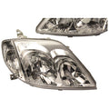 Headlights Pair LH+RH for Toyota Corolla (2001–2007)