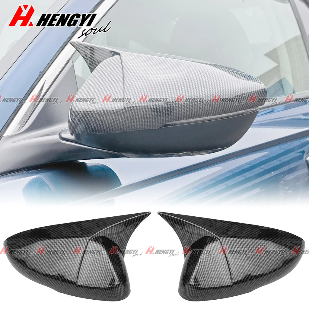 M Horn Style Side Mirror Cover Cap for Honda Accord (2023–2023) Carbon Fiber Look