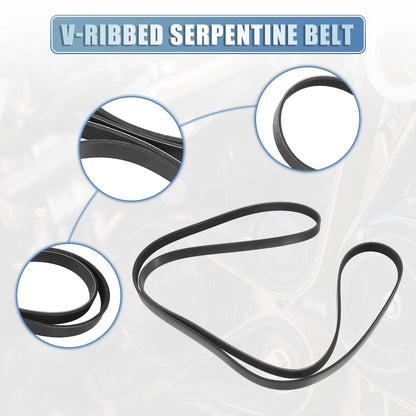 V-Ribbed Serpentine Drive Belt Replacement for Chevy Venture 2003–2005 3.4L