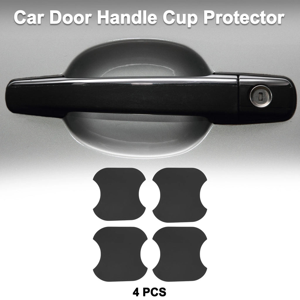 Car Door Handle Scratch Protector for Universal Vehicles (91x93mm, Matte Black)
