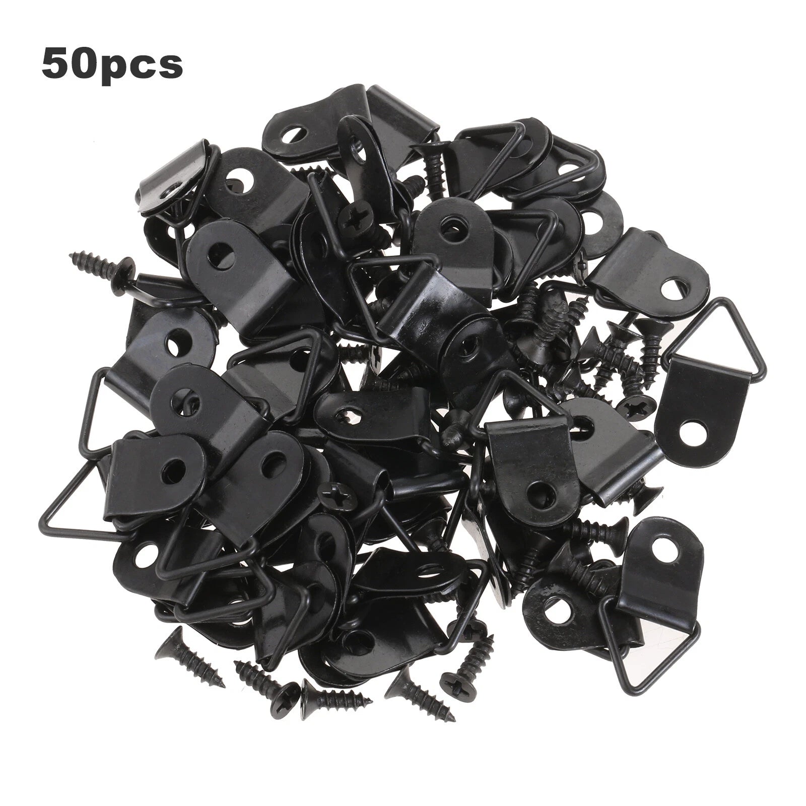 50Pcs Triangle Ring Picture Frame Hooks for Hanging Photos Artwork
