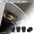 Tire Valve Stem Caps Dust Covers Set for Motorcycle Bicycle (4 Pack) (1990–2024)
