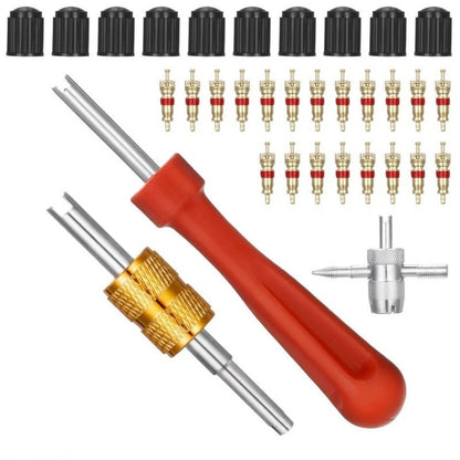 33pcs for Tire Valve Repair Tool Kit for Tire Valve Stem Removal and
