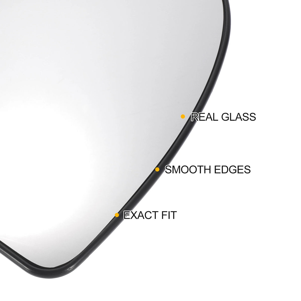 Right Side White Mirror Glass for Citroen Relay (2002–2006)