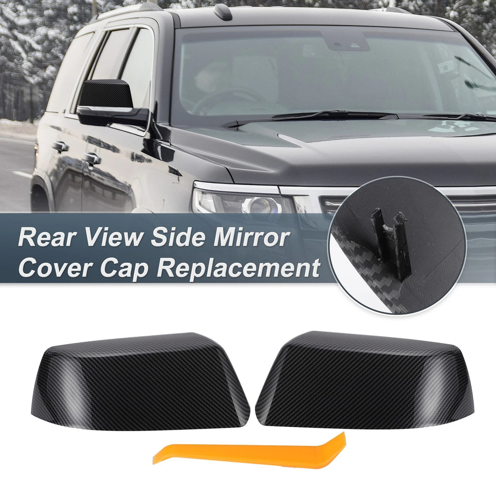 Rearview Mirror Cover Cap Set Replacement for Cadillac Chevrolet (2000–2020)