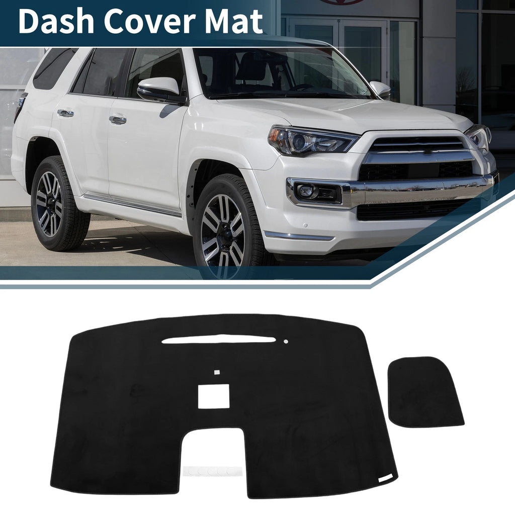 Dash Cover Mat for Mitsubishi Delica D5 Early Sun Protector Black Set (2007–2019)