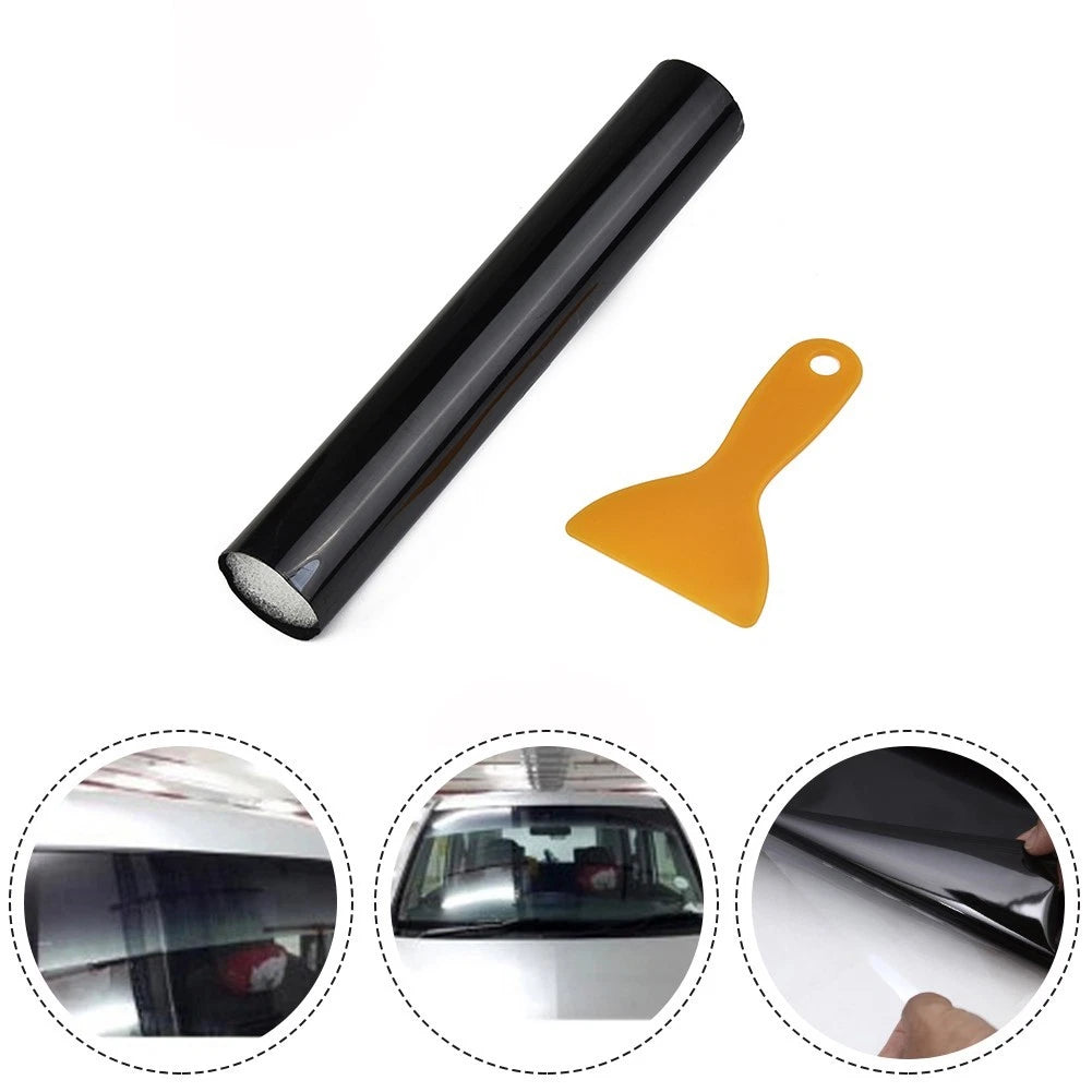 1 Pcs Car Front Windscreen Black 5％VL Solar Film Anti-UV Sun Shade 20cm150cm
