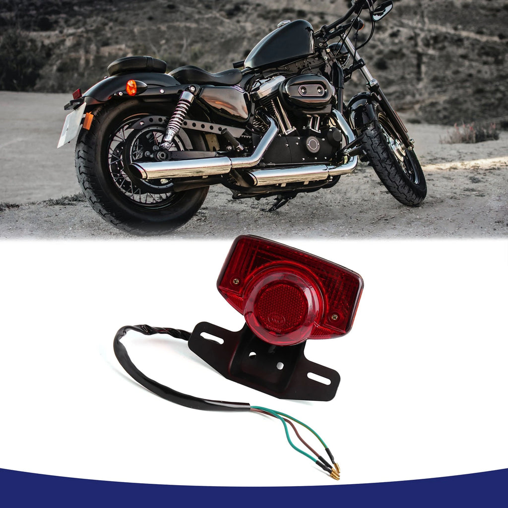 30W Integrated Brake Tail Turn Signal Rear Light for Universal Motorcycle (—)