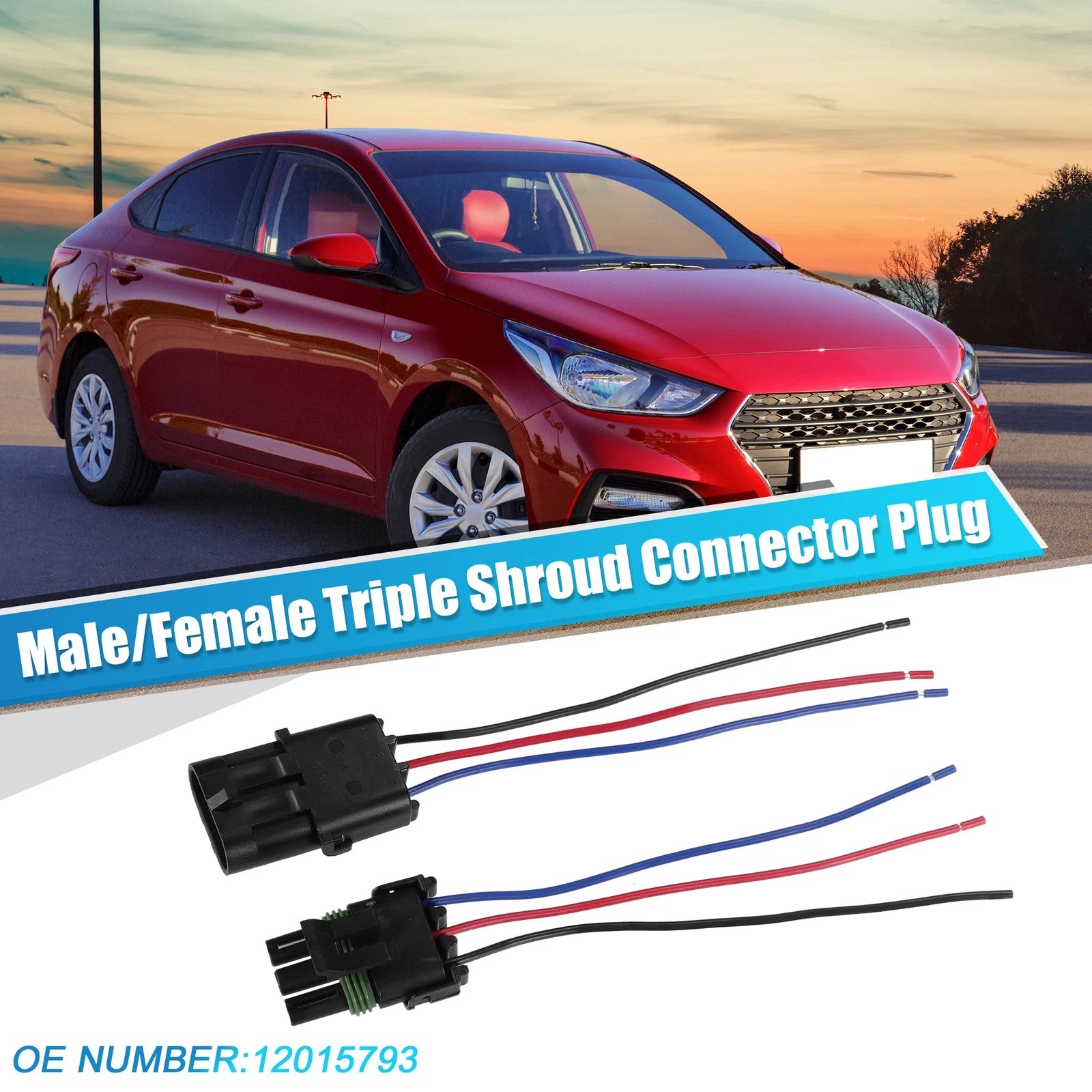 3-Pin Connector Plug Triple Shroud for BMW (2005–2015)