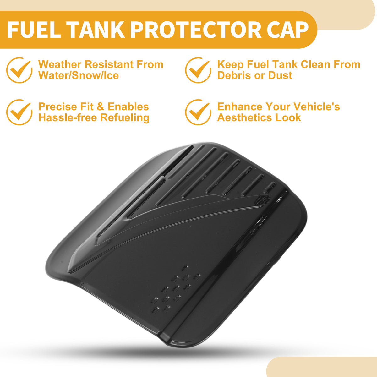 Fuel Tank Door Cap Replacement for Toyota Camry 2024-2025 Black Lid