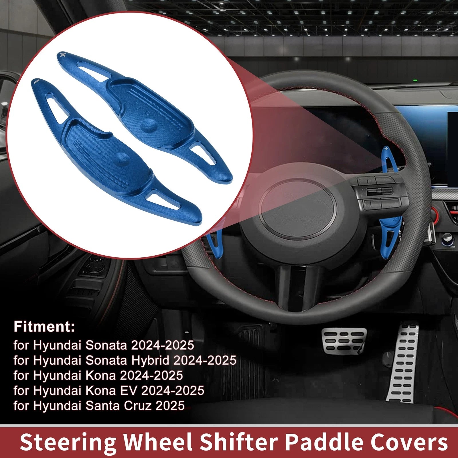 Aluminum Alloy Steering Wheel Shift Extensions for Hyundai Sonata (2011–2017)
