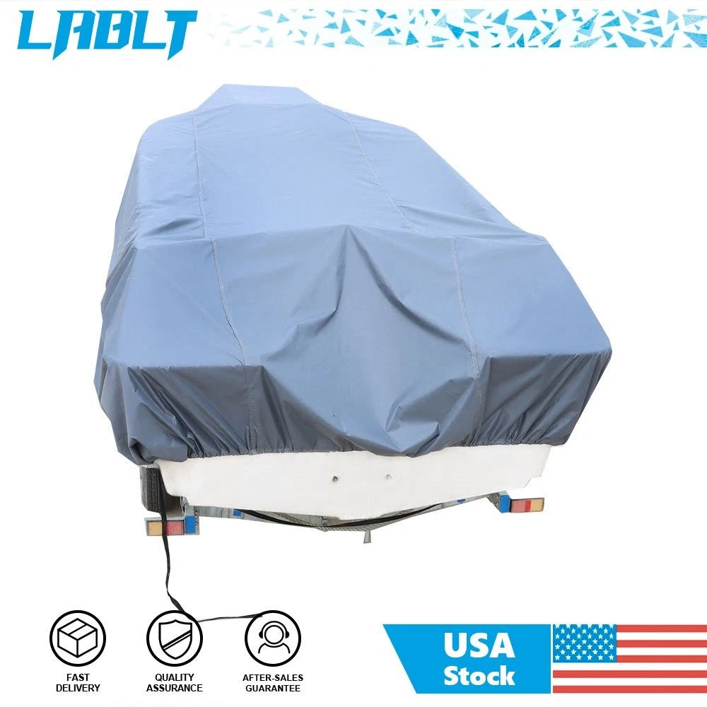 Trailerable Waterproof Boat Cover for Marine Use (600D Polyester)