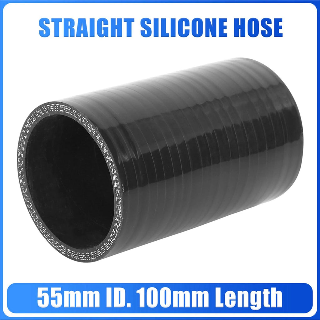 55mm ID Black Silicone Hose Coupler for Intercooler Pipe (Universal)